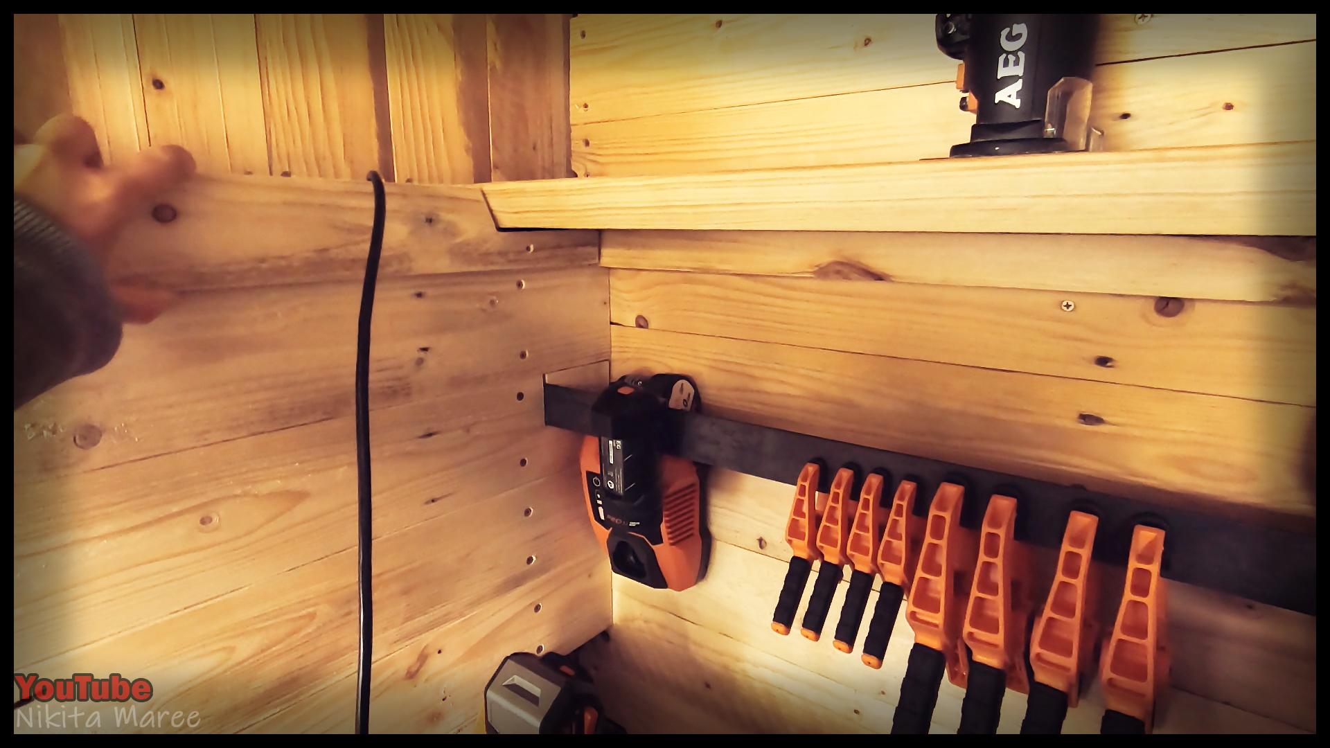 How to Build a tool shelf. DIY compact tool storage. Making a tool bench for battery tools (29).jpg