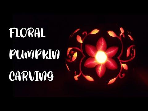 How to Carve a Flower Design in a Pumpkin