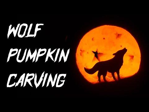 How to Carve a Wolf Pumpkin