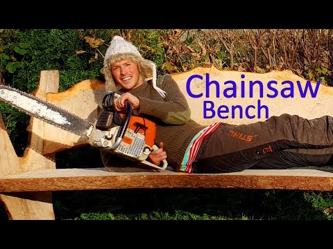 How to Chainsaw Mill and Make a Bench (Oak fairytale style)