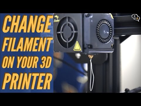 How to Change Filament on the Creality Ender 3 3D printer