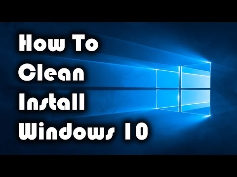 How to Clean Install Windows 10 Release Version!!