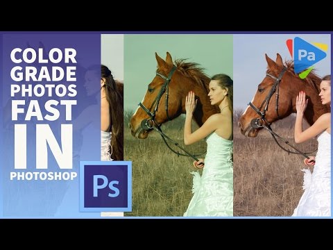 How to Color Grade and give Photos a CINEMATIC look FAST using LUTs in Photoshop CC