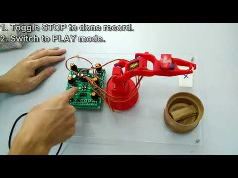 How to Control Robot Arm With 6 Channel Servo Player Without Coding