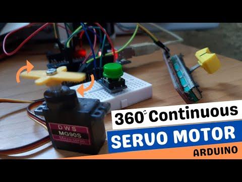 How to Control a 360 Continuous Servo Motor Using Arduino