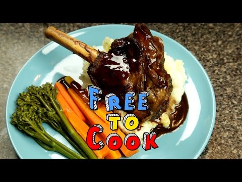 How to Cook Lamb Shanks with a Red Wine Jus and Mash Potatoes