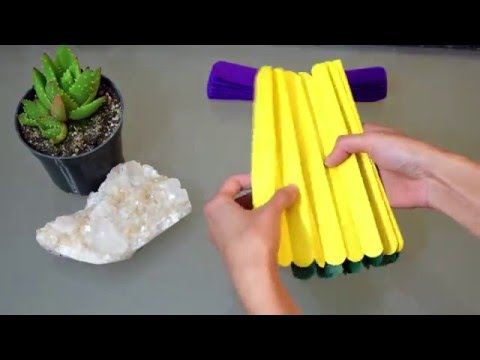 How to Create Your Own Mardi Gras Paper Pompom