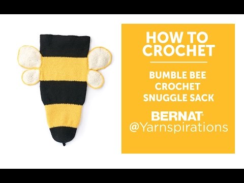 How to Crochet a Bumble Bee Snuggle Sack