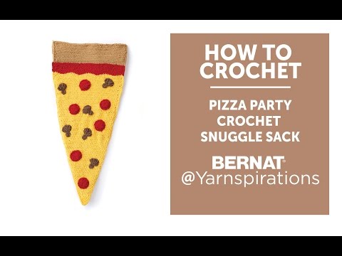 How to Crochet a Pizza Snuggle Sack