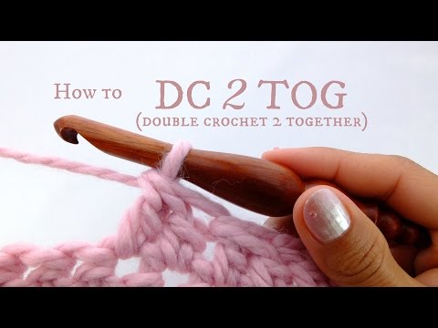 How to DC2TOG (double crochet 2 together) - beginner crochet tutorial!