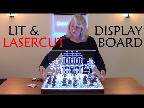 How to Design and Lasercut a Lit Display Board for Wargaming Miniatures