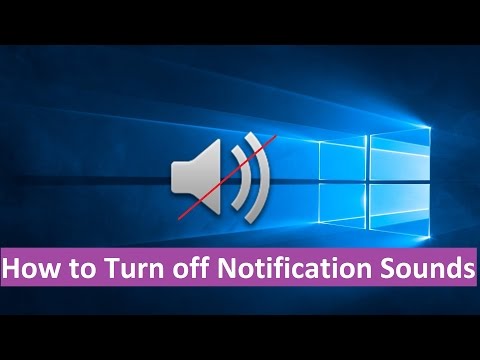 How to Disable Notification Sounds in Windows 10