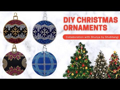 How to Dot paint DIY Christmas Ornaments 2020 - Collab with Shunya by Shubhangi | Leisure Space