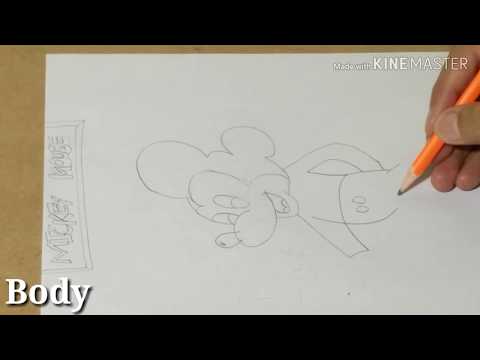 How to Draw Micky mouse Step by Step