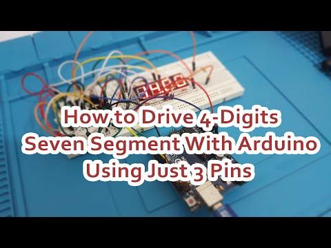 How to Drive 4-Digits Seven Segment With Arduino Using Just 3 Pins