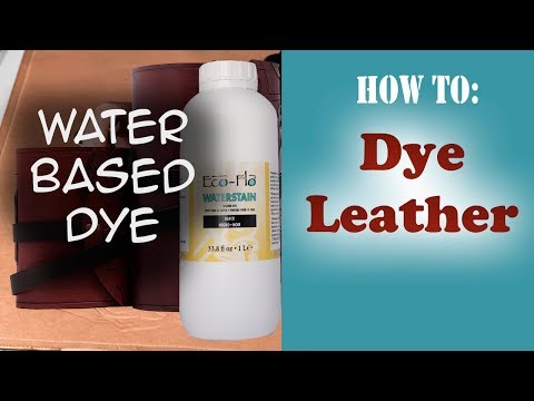 How to Dye Leather - Hand dyeing vegetable tanned leather - basic techniques and tips