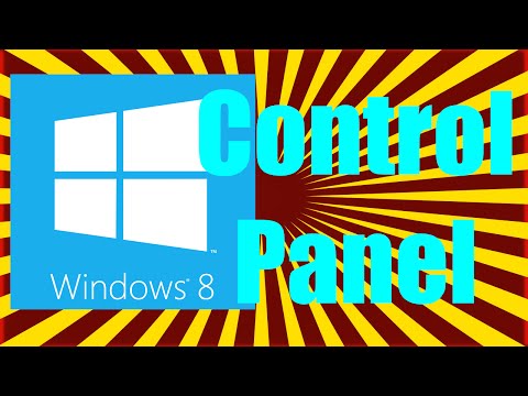 How to Find the Control Panel in Windows 8