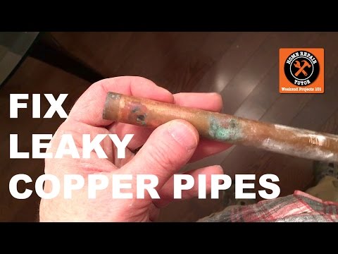 How to Fix Leaky Copper Pipes...WITHOUT Soldering -- by Home Repair Tutor