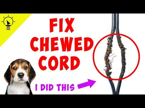 How to Fix a Power Cord Chewed by Your Pet