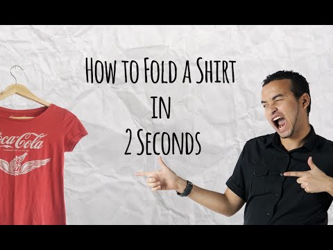 How to Fold a Shirt in 2 Seconds -  Master of DIY - Creative Ideas For Home