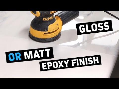 How to Get a Matt or Satin Finish on Epoxy Countertops