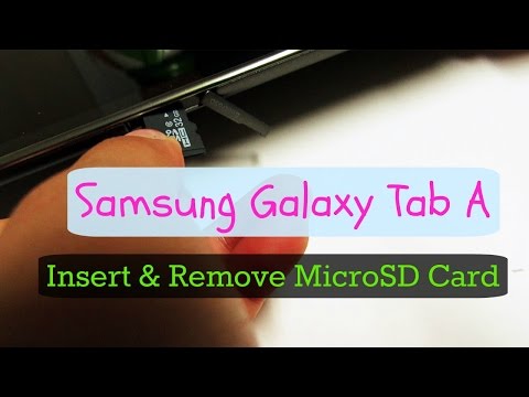 How to Insert or Remove MicroSD card on Samsung Galaxy Tab A