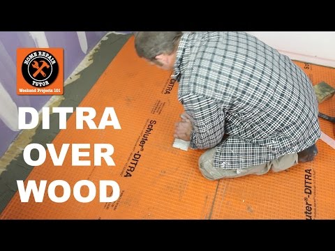 How to Install DITRA on a Wood Subfloor Part 1 -- by Home Repair Tutor