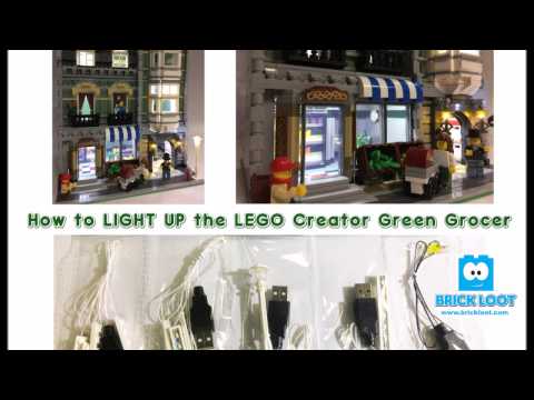 How to LIGHT UP the LEGO GREEN GROCER