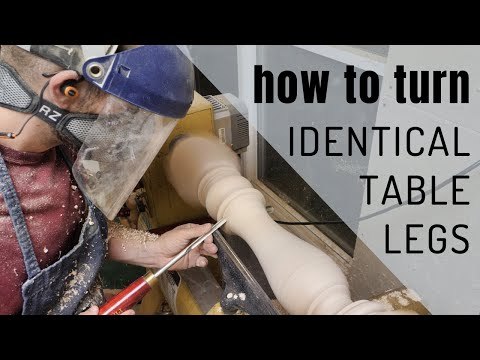 How to MAKE Identical TABLE LEGS on a Wood Lathe