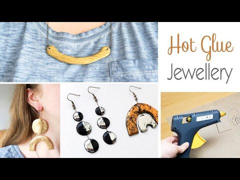 How to Make: HOT GLUE Jewellery | Fun Craft Project | DIY Earrings &amp;amp; Necklaces