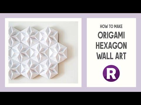 How to Make: Origami Hexagon Wall Art | Fun Paper-Folding Craft Project