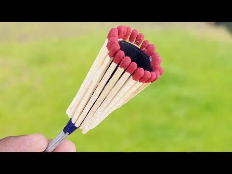 How to Make A Matchstick BlowGun - Matchstick Trick