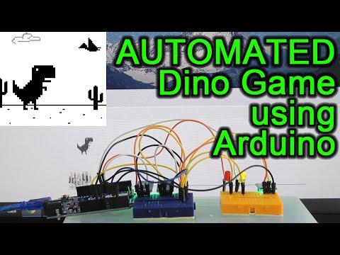 How to Make Automated Dino Game using Arduino#DinoGame #Aduino