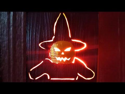 How to Make Backlit Pallet Halloween Pumpkin Wall Art|Steller Art|Night Lamp