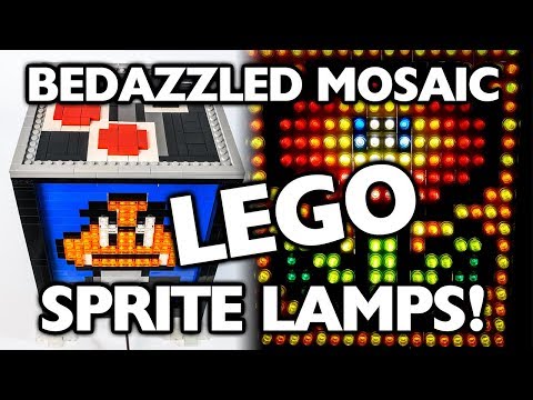 How to Make Bedazzled Mosaic LEGO Sprite Lamps (by Julius von Brunk)