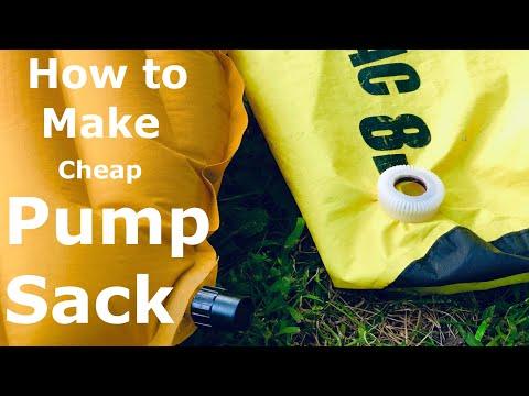 How to Make Cheap Pump Sack For Inflatable Mat Like Therma-a-rest NeoAir Xlite For Almost Nothing