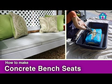 How to Make Concrete Bench Seats