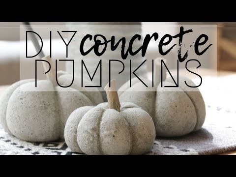 How to Make Concrete Pumpkins for Only $1!!