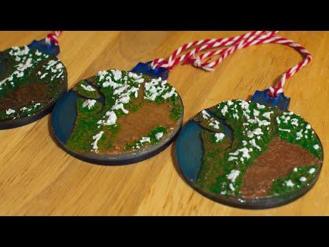 How to Make Custom Topographic Ornaments