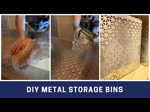 How to Make DIY Metal Storage Bins