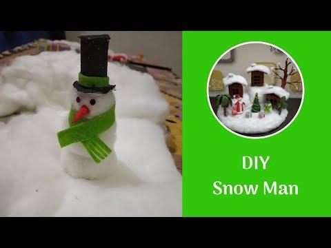 How to Make DIY Snowman for Christmas Decoration | Handmade Snowman Making at Home with Paper