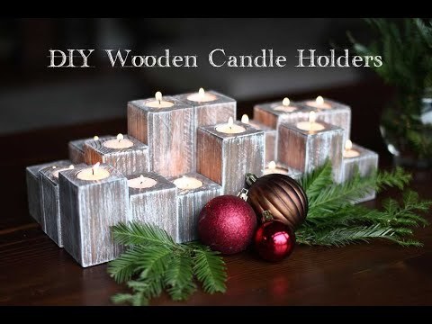 How to Make DIY Wooden Candle Holders