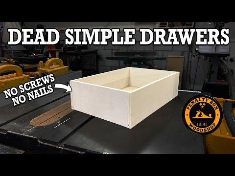 How to Make Dead Simple Drawers - No Nails and No Screws