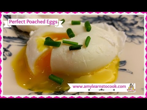 How to Make Easy Poached Eggs ~ Perfect Poached Eggs ~ Amy Learns to Cook