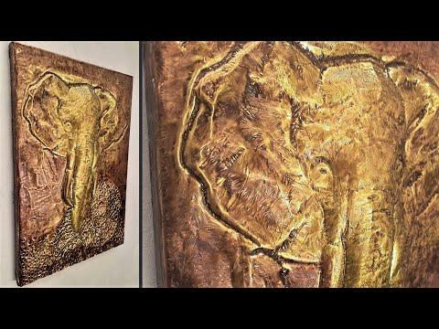 How to Make Embossed Painting Elephant