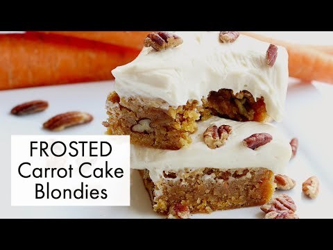 How to Make FROSTED CARROT CAKE BLONDIES | Recipe