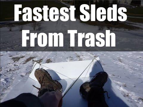 How to Make Fast Sleds from Recycled Corrugated Plastic
