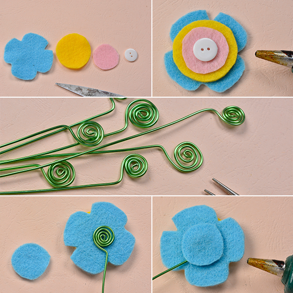 How to Make Felt Flower Bouquets with Buttons and Wood Beads6004002.jpg