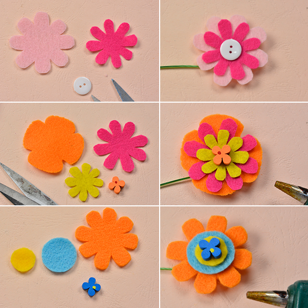 How to Make Felt Flower Bouquets with Buttons and Wood Beads6004003.jpg