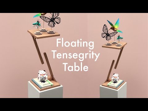 How to Make Floating Tensegrity Table from Cardboard | Simple DIY